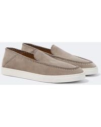 Giorgio Armani - Suede Slip-On Shoes - Lyst