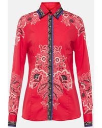 Etro - Floral Cotton-Blend Shirt - Lyst