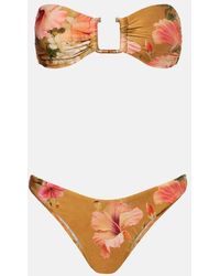 Zimmermann - Mahon Floral Bikini - Lyst