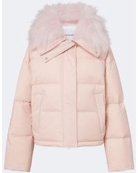 Yves Salomon - Doudoune Shearling-Trimmed Down Jacket - Lyst