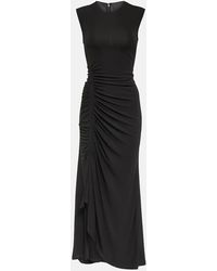 Givenchy - Draped Crepe Midi Dress - Lyst