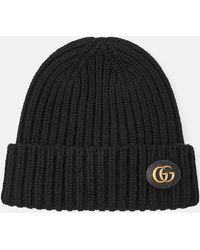 Gucci - Double G Wool And Cashmere Beanie - Lyst