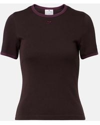 Courreges - Cotton Jersey T-Shirt - Lyst