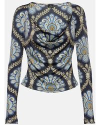 Etro - Top in jersey - Lyst
