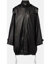 The Row - Cassandre Leather Coat - Lyst