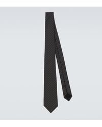 Gucci - Horsebit Silk Jacquard Tie - Lyst