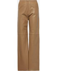 Totême - High-rise Leather Straight Pants - Lyst