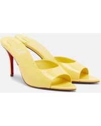 Christian Louboutin - Miss Z Patent Leather Mules - Lyst