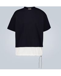 Marni T-Shirt mit Kordelzug-Saum - Grün