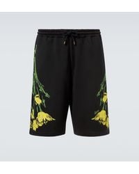 Loewe - Short En Coton A Fleurs - Lyst