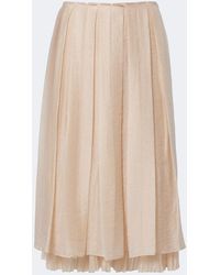 Vince - Layered Pleated Midi Skirt - Lyst