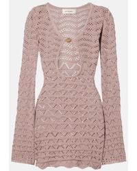 Bananhot - Rey Knitted Cotton-Blend Minidress - Lyst