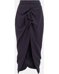 Vivienne Westwood - Panther Gathered Midi Skirt - Lyst