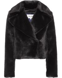 Diane von Furstenberg Jacke aus Faux Fur - Schwarz