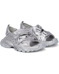 Balenciaga Track Sandals - Metallic