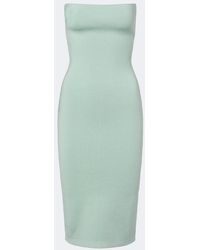 Jacquemus - Sera Strapless Pique Midi Dress - Lyst