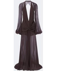 De La Vali - Fiorela Chiffon Maxi Dress - Lyst