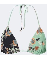 Roberto Cavalli - Top De Bikini Triangular Floral - Lyst