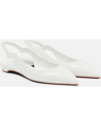 Christian Louboutin - Hot Chickita Leather Slingback Ballet Flats - Lyst