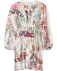 Zimmermann Minikleid Ladybeetle mit Seidenanteil - Mehrfarbig