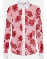 Dries Van Noten - Floral Cotton Jacquard Shirt - Lyst
