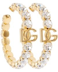 Tracolla logo Dolce&GabbanaDolce & Gabbana in Pelle di colore Neutro Donna Gioielleria da Spille da 
