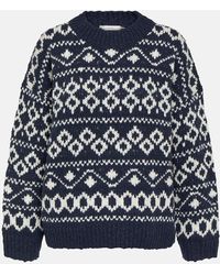 Vince - Fair Isle Wool-blend Sweater - Lyst