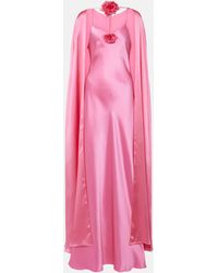 Rodarte - Caped Silk Gown - Lyst