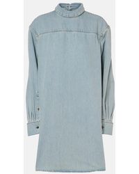 Dries Van Noten - Denim Turtleneck Top - Lyst
