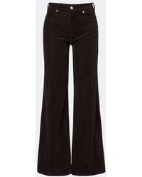 7 For All Mankind - Lotta Cotton-Blend Corduroy Wide-Leg Pants - Lyst
