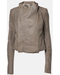 Rick Owens - Leather Biker Jacket - Lyst