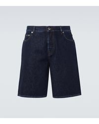 Burberry - Mid-Rise Denim Shorts - Lyst