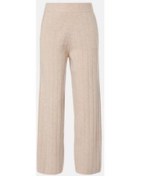 Max Mara - Jardin Ribbed-Knit Cashmere Sweatpants - Lyst