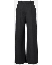 Frankie Shop - Brickell Plaid Wide-Leg Pants - Lyst