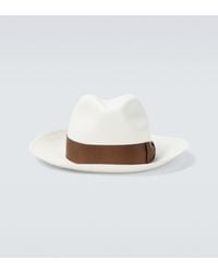 Borsalino Monica Straw Panama Hat - Multicolour