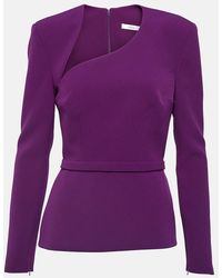 Safiyaa - Cutout Crepe Top - Lyst