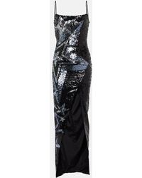 Balmain - Sequin-Embellished Maxi Dress - Lyst