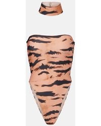 Adriana Degreas - X Sabine Getty Bedruckter Badeanzug - Lyst