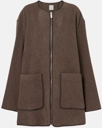 TOTEME - Felted Wool-Blend Jacket - Lyst