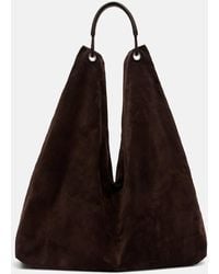 The Row - Bindle Large Suede Tote Bag - Lyst