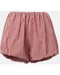 Posse - Short Aurelia En Coton A Carreaux - Lyst