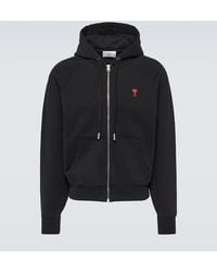 Ami Paris - Kapuzenjacke Ami De Cour Aus Baumwoll-Jersey - Lyst