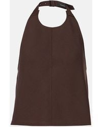Wardrobe NYC - Open-Back Halterneck Wool Top - Lyst