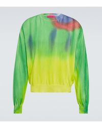 The Elder Statesman - Dreamscape Cotton-Blend Sweater - Lyst
