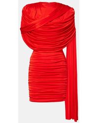 The New Arrivals Ilkyaz Ozel - Khara Draped Minidress - Lyst