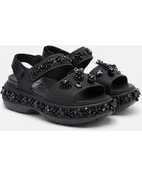 Simone Rocha - X Crocs Embellished Platform Sandals - Lyst