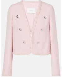 Giambattista Valli - Chaqueta De Tweed De Mezcla De Lana - Lyst