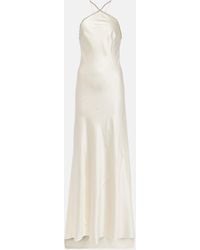 Roland Mouret - Bridal Embellished Silk Satin Gown - Lyst