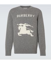 Burberry - Wool-Cashmere Ekd Sweater - Lyst