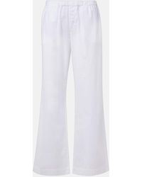 Asceno - Rosa Cotton Straight Pants - Lyst